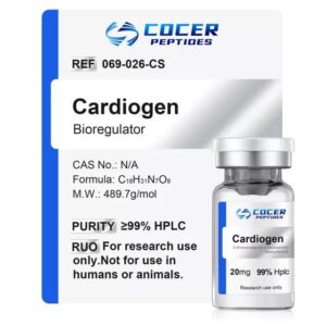 Cardiogen 20mg peptide (AEDR sequence) for cardiovascular research - lyophilized powder